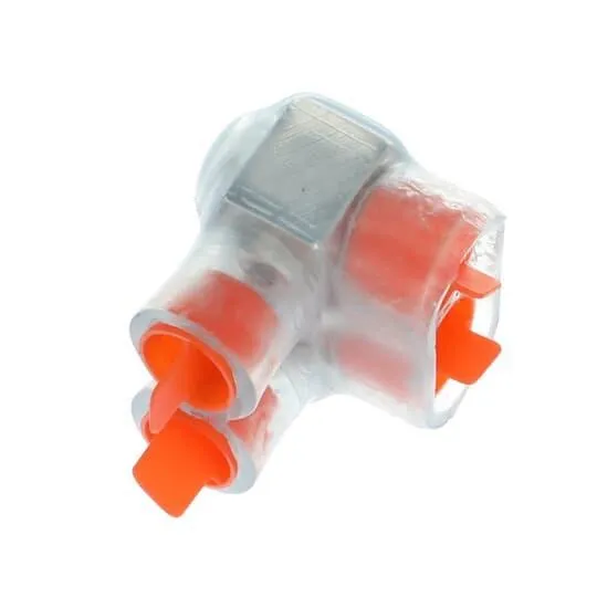 Multi-Tap Cable Block, 1-Way 2-Outlet Encapsulated Type, 90 Deg C Temp Range, 600 VAC, 10PK