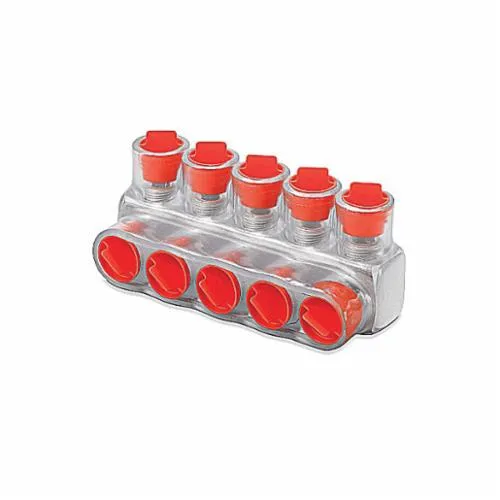 Multi-Tap Cable Block, 1-Way 3-Outlet Encapsulated Type, 90 Deg C Temp Range, 600 VAC, 25PK