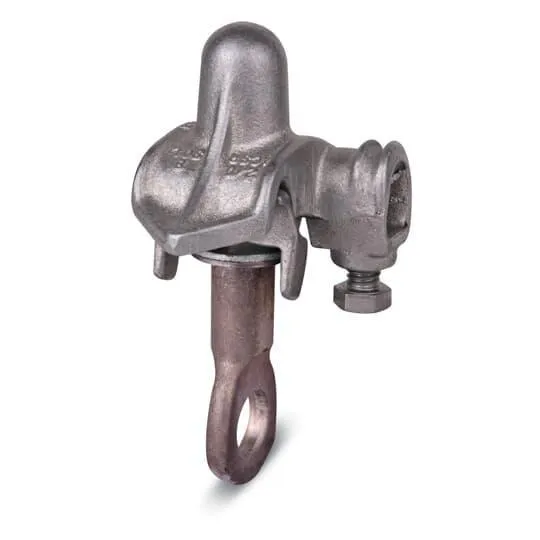 Pgh Hot Line Clamp, 6 To 4/0 AWG Tap Conductor, Center-Bolt Parallel-Groove Type, 25PK