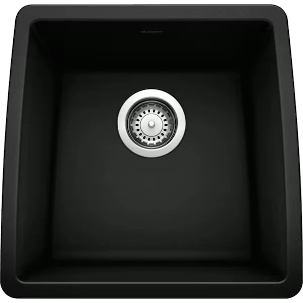 Performa Silgranit Undermount Bar Sink, Coal Black