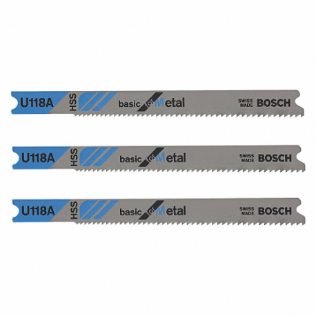 BOSCH U118A3 U-Shank Blade, 5 PK, 2-3/4 Inch Size | CN9XEJ 44J804