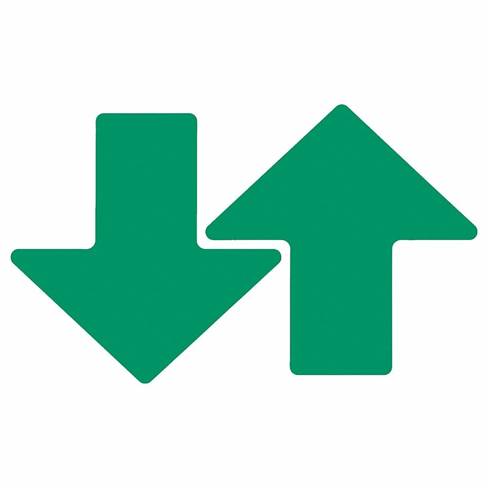 BRADY 175649 Floor Marking Tape, Arrow, Solid, Green, 3 X 8 Inch, 0.008 Inch Tape ThickBrady | CP2BQW 806U64