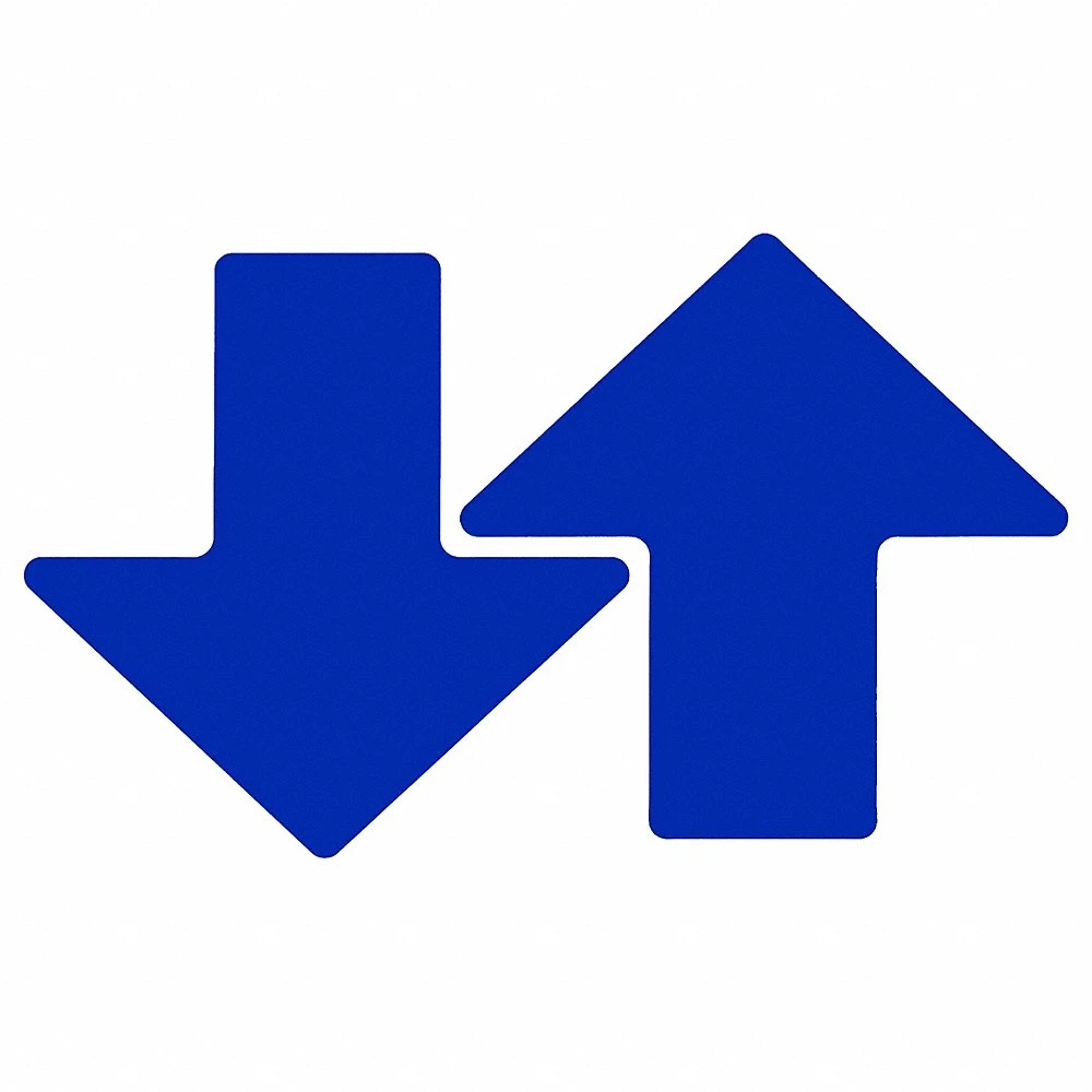 BRADY 175650 Floor Marking Tape, Arrow, Solid, Blue, 3 X 8 Inch, 0.008 Inch Tape ThickBrady | CP2BQU 806U65