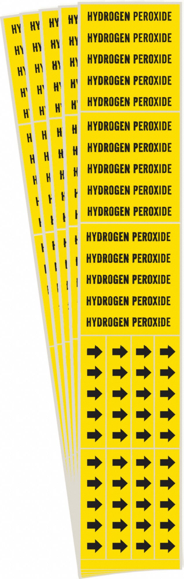 Pipe Marker, Legend: Hydrogen Peroxide, Iiar System Forkortelse Ikke relevant