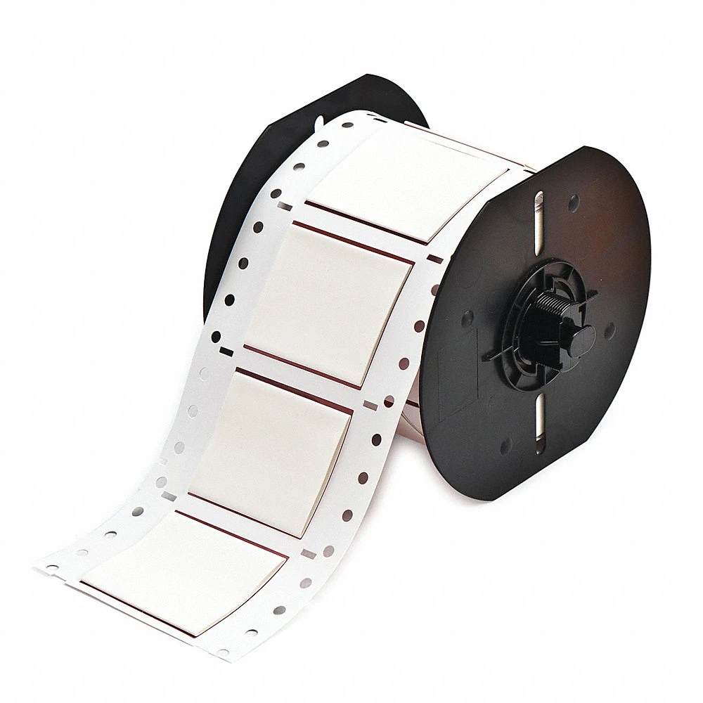 BRADY B33-1000-2-7642 Precut Label Roll, 1 Inch X 2 Inch, Self-Extinguishing Polyolefin, White | CP6CLE 21U475