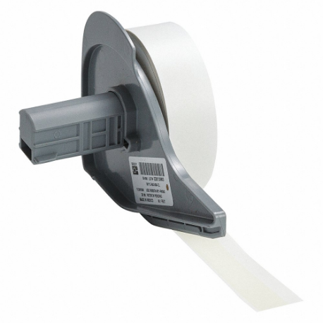 Continuous Label Roll, 1/2 Inch X 50 Ft, Vinyl, Clear, Outdoor