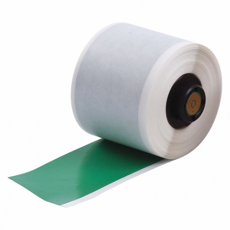Continuous Label Roll, 1 29/32 Inch X 50 Ft, Vinyl, Green, Outdoor