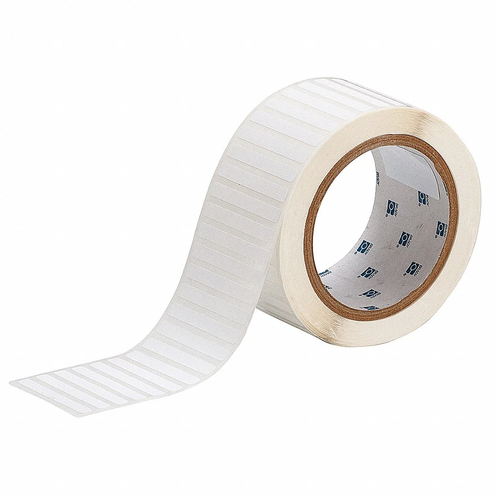 BRADY THT-15-488-2.5 Precut Label Roll, 1/4 Inch X 2 Inch, Cryogenic Autoclavable Polyester, White | CP2KAB 18CF36
