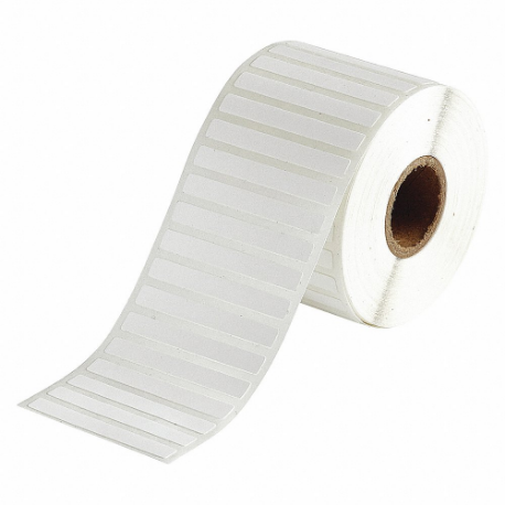 Precut Label Roll, 1/4 x 2 Inch Size, Cryogenic Autoclavable Nylon, White