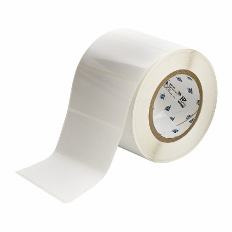 Precut Label Roll, 2 x 4 Inch Size, 4 13/64 Inch Size, Polyester, White000 Labels