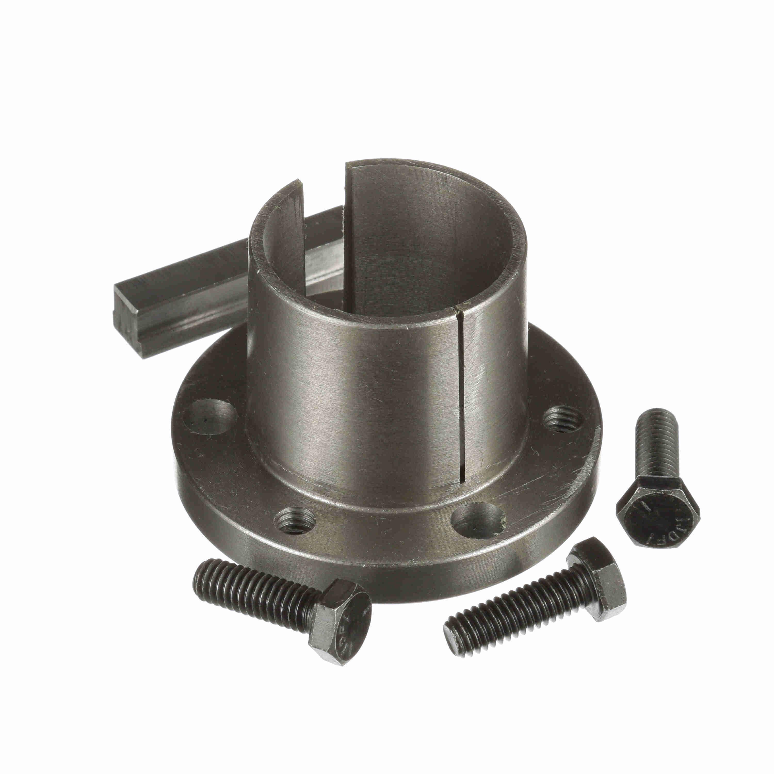 Split konisk bøsning, 42 mm boring, 3 tommer udvendig diameter, P1 split konisk bøsning, sintret stål/ duktilt jern