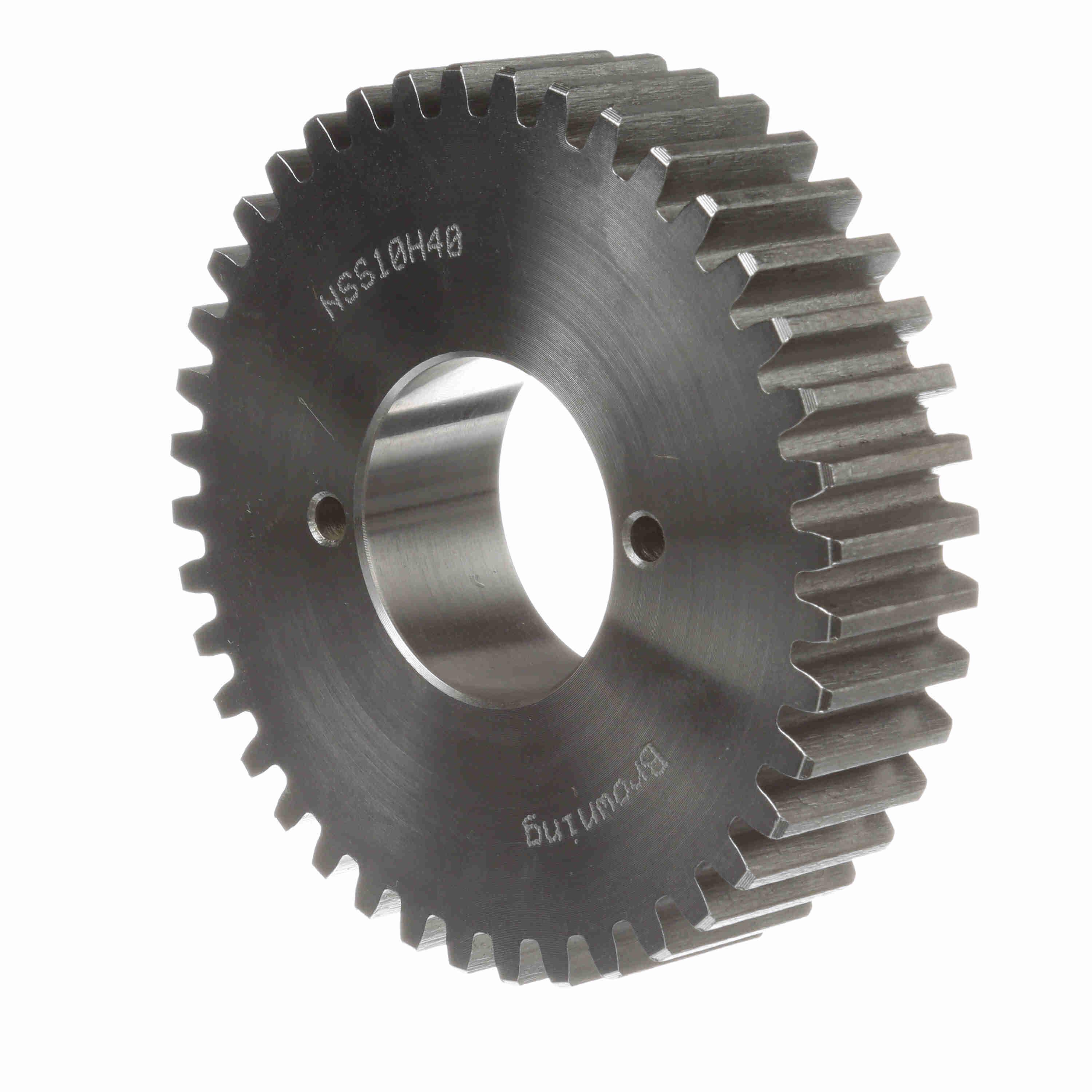 Spur Gear, Bushed Bore, 14.5 Pressure Angle, 10 Pitch, Steel