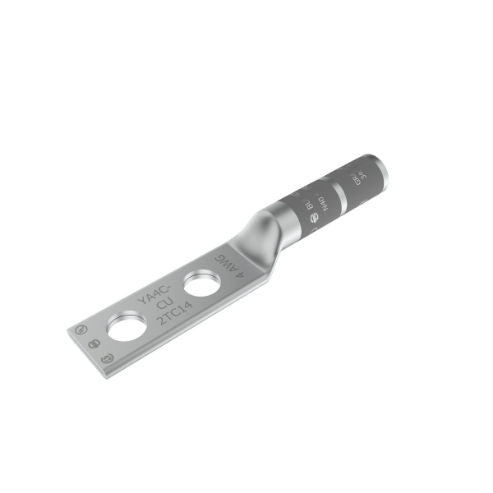 BURNDY YA4C2TC14 Long Barrel Telecom Cu Lug 2 Hole 4awg | AB6RLM 22C370