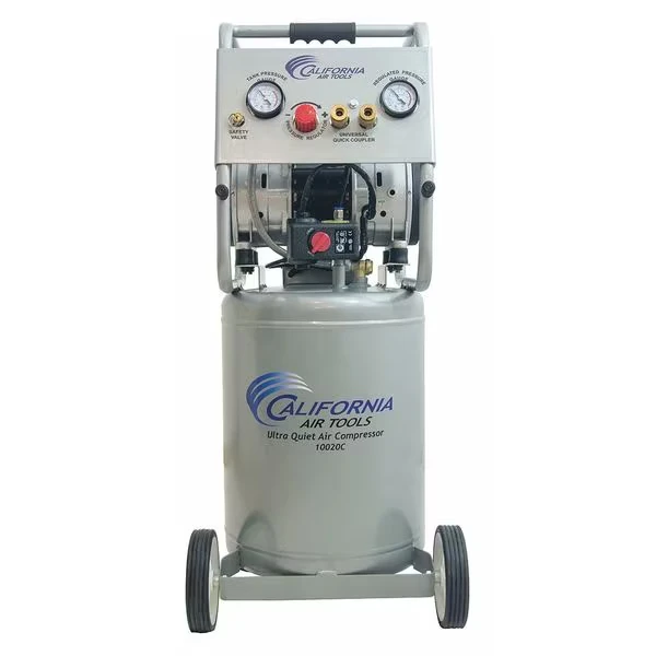 Ultra støjsvag oliefri luftkompressor 10 gal 2-HK m/Auto Drn