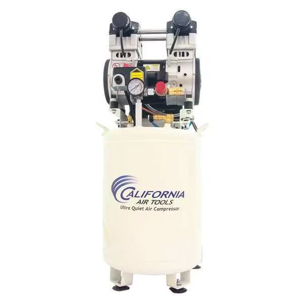 Ultra Quiet Oil-Free 10 gal 2-HP And Auto Drn 220V