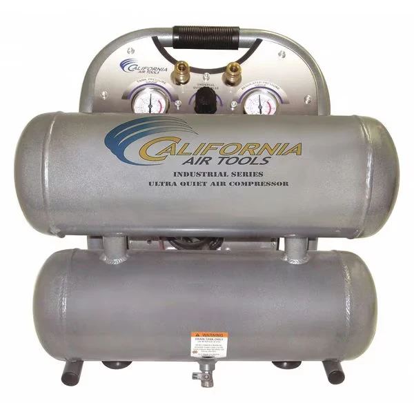 Ultra Quiet Oil-Free Industrial 4.6 gal 1-HP w/Al Tank