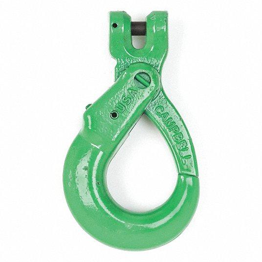 Self Locking Hook, Clevis, 9/32 Inch Trade Size
