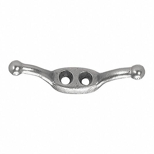 Rope Cleat, 4-1/2 Inch Size Length, Nickel Plated