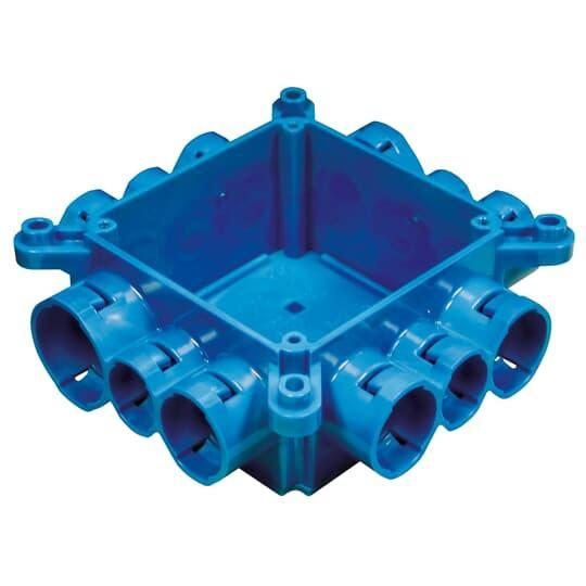 Mud Box, Non-Metallic Square Type, Blue, Polycarbonate