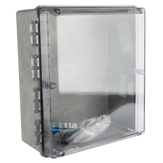Clear Cover, -40 To 185 Deg F Temp Range, Factory Assembled, Gray, Polycarbonate