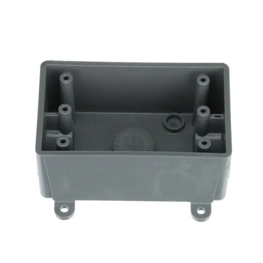 Weatherproof T-Box, 1/2 Inch Hub Size, 3Number Of Outlets, 1Number Of Gangs, Gray, 10PK