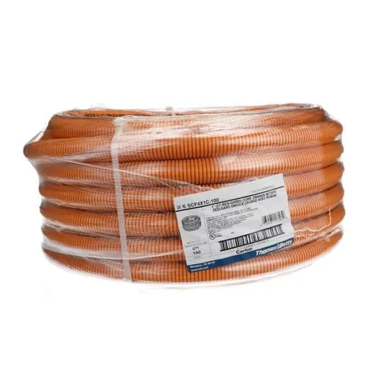 Resi-Gard Non-Metallic Raceway, Flexible Standard Type, Orange, 100PK