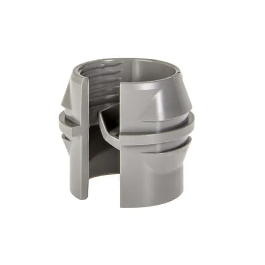 Snap-In Cord Connector, Gray, Polyphenylene Oxide, 0.21 To 0.42 Inch Cable Opening, 6PK