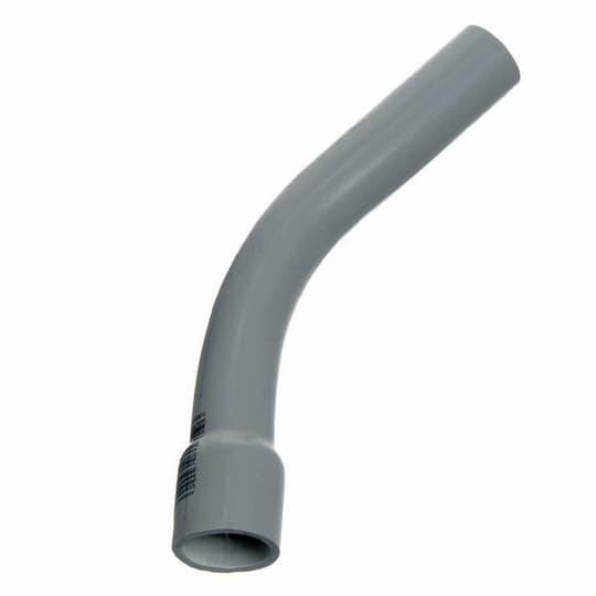 Conduit Elbow, Sch 40 Bell End Standard Radius Type, Gray, Pvc, 45 Deg