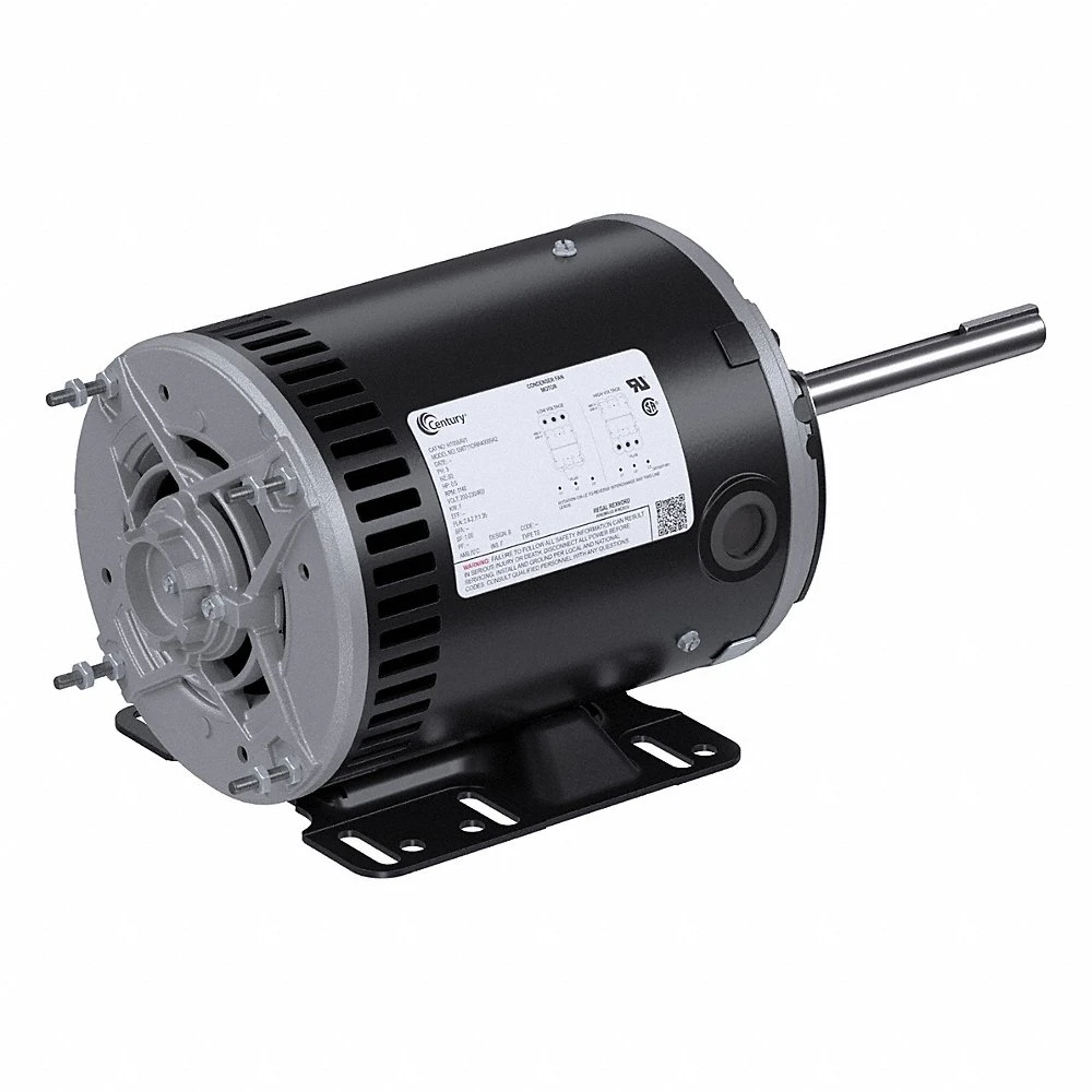 Condenser Fan Motor, Lug Mount, Open Air-Over, 1/2 HP, 1140 Nameplate RPM, 1 Speed, Auto