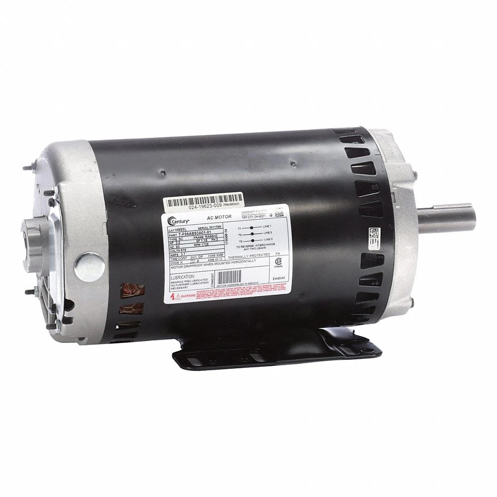 General Purpose Motor, Open Drip Proof, Rigid Base Mount, 3 HP, 1725 Nameplate RPM, 575V