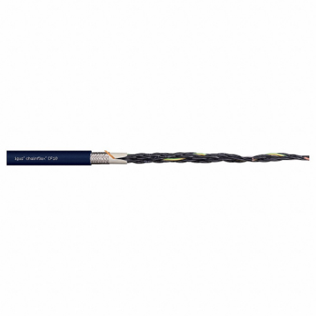 Control Cable, Cf10, Tpe Jacket, Steel Blue, 12 Conductors, 17 Awg, Shielded, 3 X Od