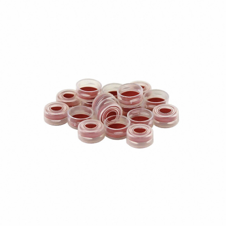 Cap, 11 mm, PTFE, Snap On, Clear, Autoclavable, 100 Pack