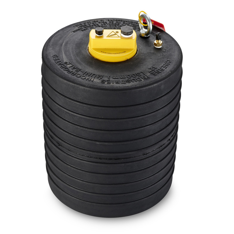 Ball Plug, Single Size, 12 Inch Size, Inch Length, 13 psi