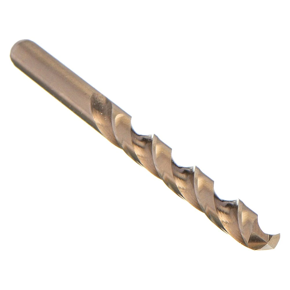 CHICAGO-LATROBE 46793 Jobber Length Drill Bit, Drill Bit Size W, Drill Bit Point Angle 135 Deg., Cobalt, Straw/Bronze | CH6JYN 4CNN3