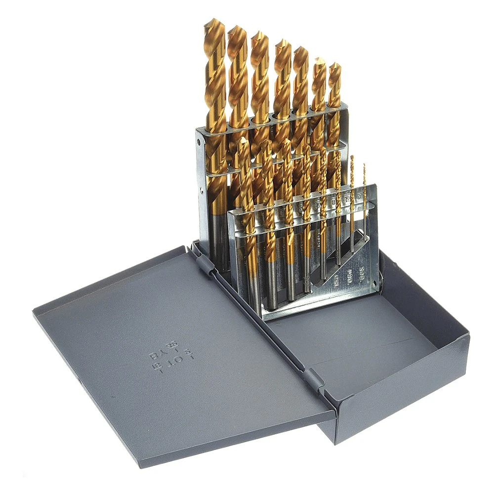 CHICAGO-LATROBE 69862 Jobber Drill Set 15 Piece High Speed Steel Tin 118 Deg | AB3RPK 1V698