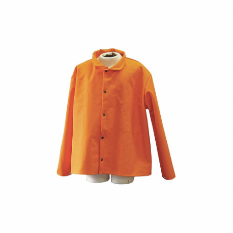 FR ジャケット、オレンジ、スナップ、XL、長さ 30 インチ