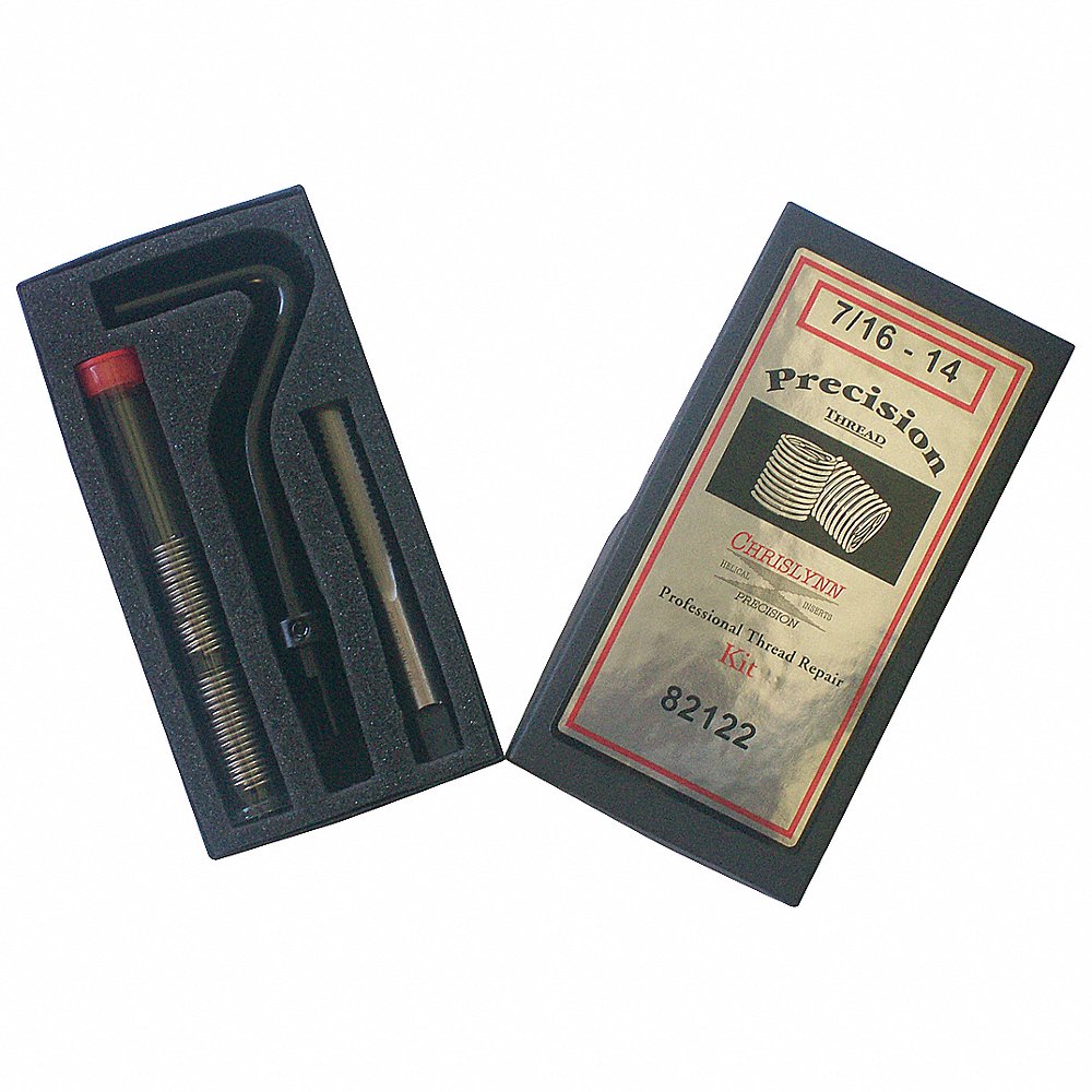 Precision Thread Kit, British, BSP, 25/64 Inch Drill, 12 Peices