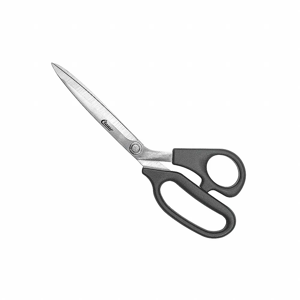 Shears, Ambidextrous, 9 Inch Overall Length, Straight, Stainless Steel, Pointed, Black