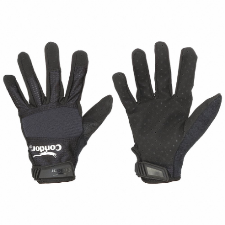 Mechanics Gloves, Size S, Mechanics Glove, Full Finger, Synthetic Leather, Neoprene, 1 PR