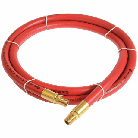 Tubo dell'aria, diametro interno del tubo da 1/4 pollici, rosso, ottone 1/4 pollici Mnpt X ottone 1/4 pollici Mnpt
