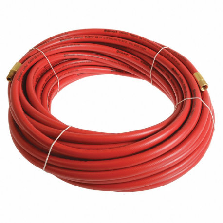 空氣軟管，1/4 英吋軟管內徑，紅色，黃銅 1/4 英吋 Fnpt X 黃銅 1/4 英吋 Mnpt