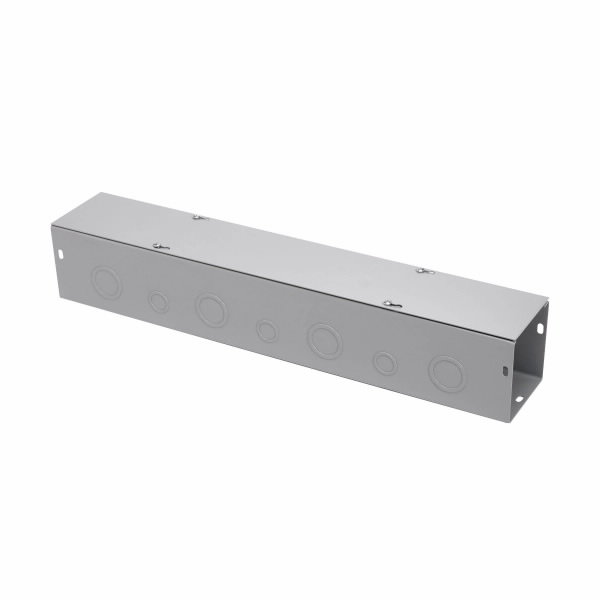 Wiring Trough, 36 x 4 x 4 Inch Size, Screw Covered, Galvanized Steel, Gray