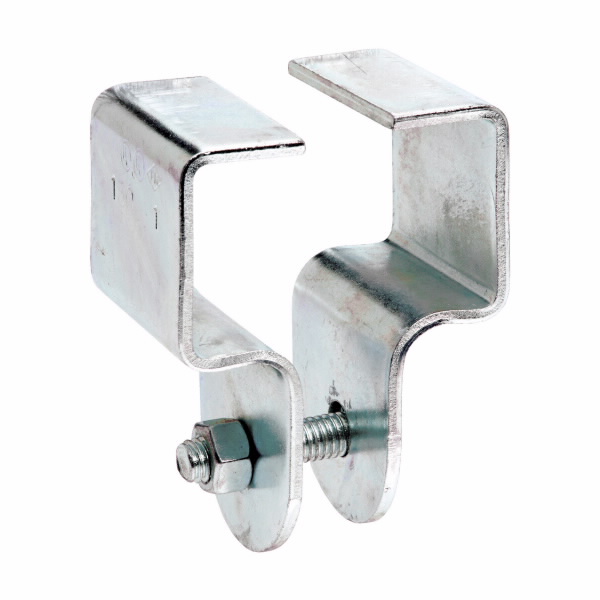 Beam Clamp, Steel, 1 Inch Size, 3/8-16 Inch Rod Size, Electro Galvanized