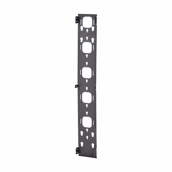 Vertical Cable Manager Back Cover, 14 Gauge, Steel, 96 Inch Size, Black