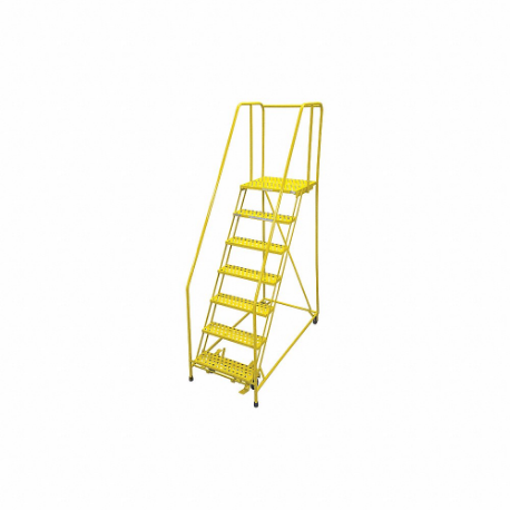 Rolling Ladder, 70 Inch Platform Height, 30 Inch Platform Dp, 24 Inch Platform Width