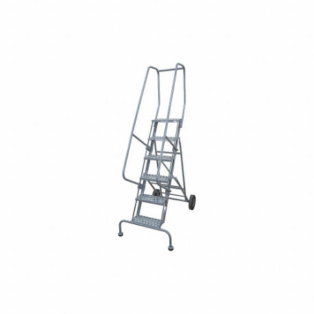 Rolling Ladder, 80 Inch Platform Height, 20 Inch Platform Dp, 16 Inch Platform Width