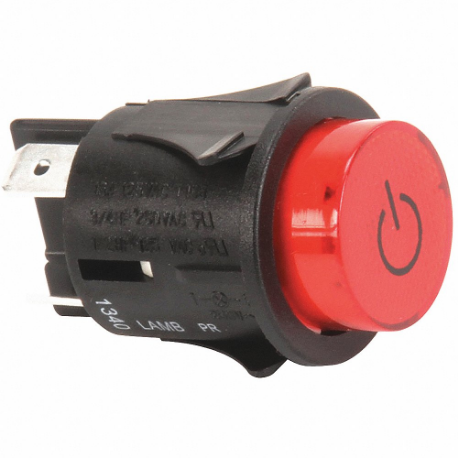Red Push Button Power Switch
