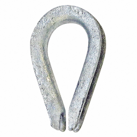 Wire Rope Thimble, Steel, For 3/16 Inch Wire Rope Dia
