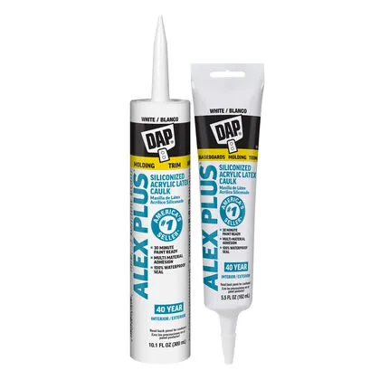Acrylic Latex Caulk, White Color, 10.1 fl. Oz