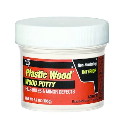 Wood Putty, Non-Hardening, Dark Walnut Color, 3.7 oz, Pack of 6